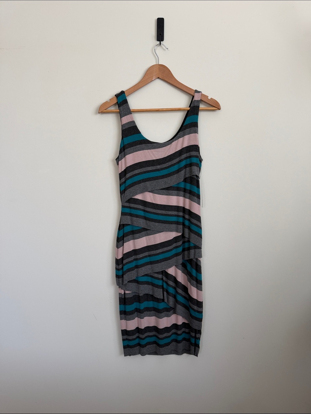 Anthropologie Striped Scoop Neck Tank Dress